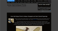 Desktop Screenshot of annehallantiqueprints.com